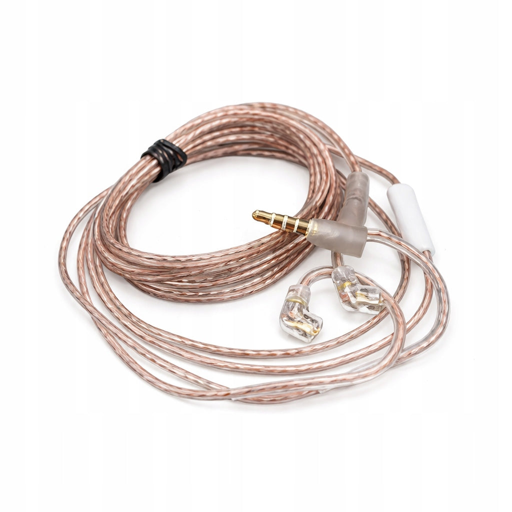 ORIGINAL HEADPHONE CABLE KZ OXYGEN-FREE COPPER 3,5MM C-PIN + MICROPHONE