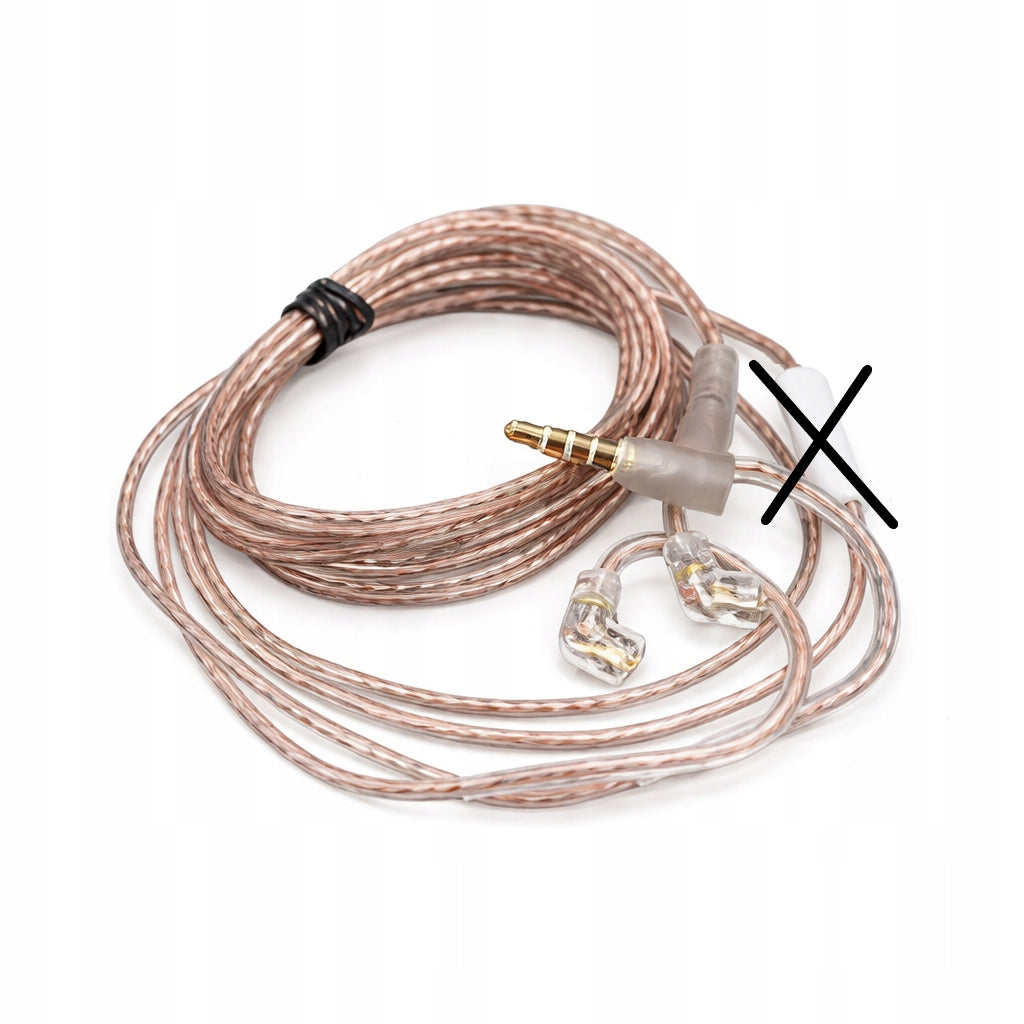 ORIGINAL HEADPHONE CABLE KZ OXYGEN-FREE COPPER 3,5MM C-PIN