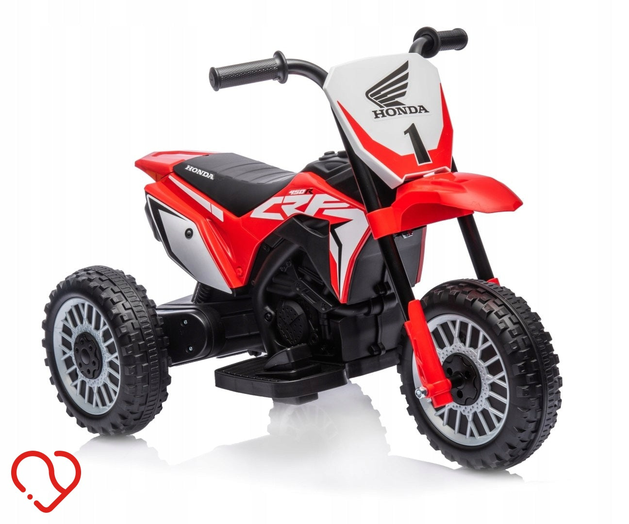 ORIGINAL HONDA CRF 450R FOR CROSS BATTERY FOR CHILD RED MOTORCYCLE LED