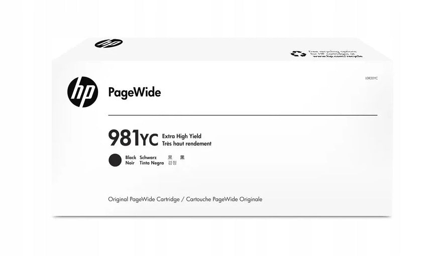 ORIGINAL HP 981YC BLACK L0R20YC PageWide INK