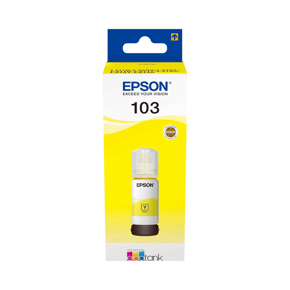 ORIGINAL INK EPSON 103 yellow 65 ml 7500 p. Packaging status original