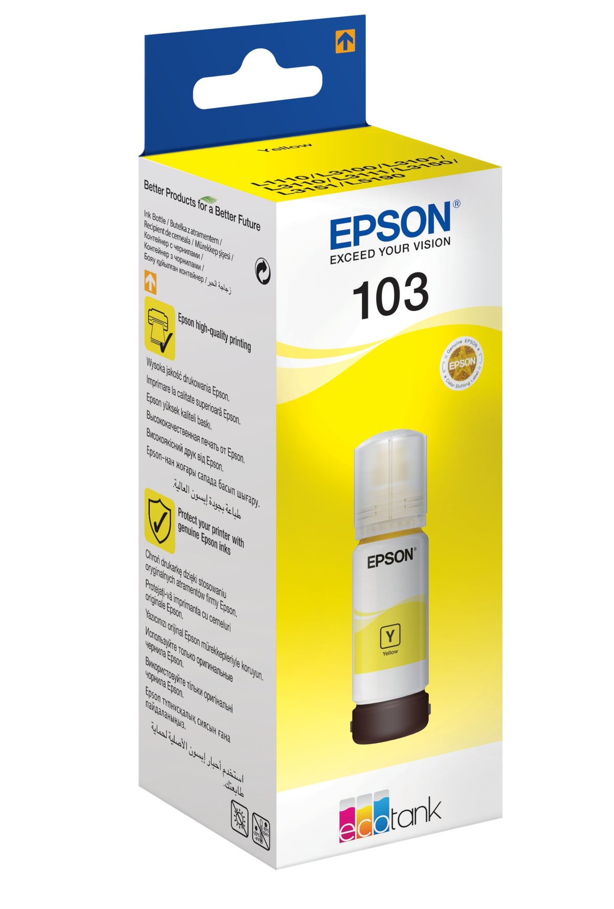 ORIGINAL INK EPSON 103 yellow 65 ml 7500 p.