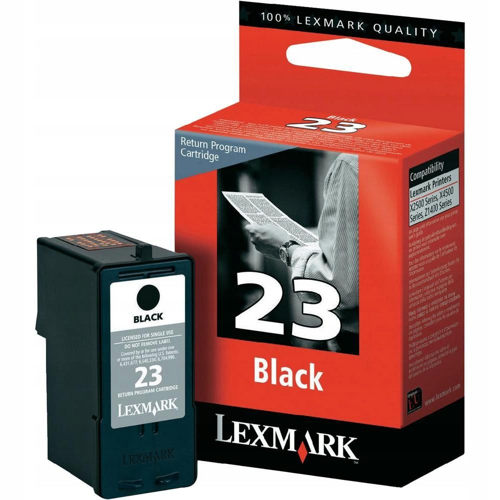 ORIGINAL INK LEXMARK 23 BLACK 18C1523E