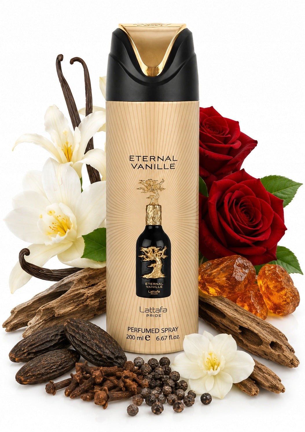 ORIGINAL Lattafa Pride ETERNAL VANILLE 200ml DEO Perfumed+FREEBIE!