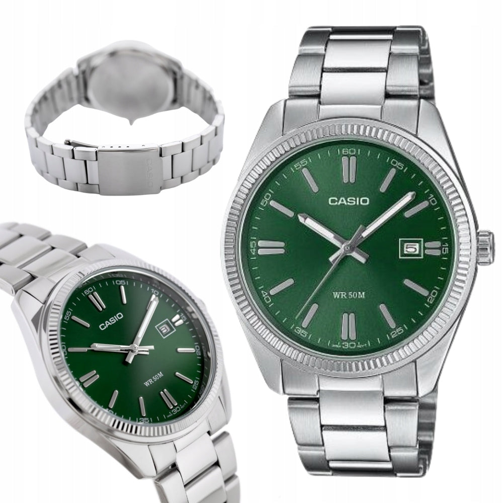 ORIGINAL MEN'S WATCH Casio Clasic MTP-1302PD-3AV ON BRACELET SILVER