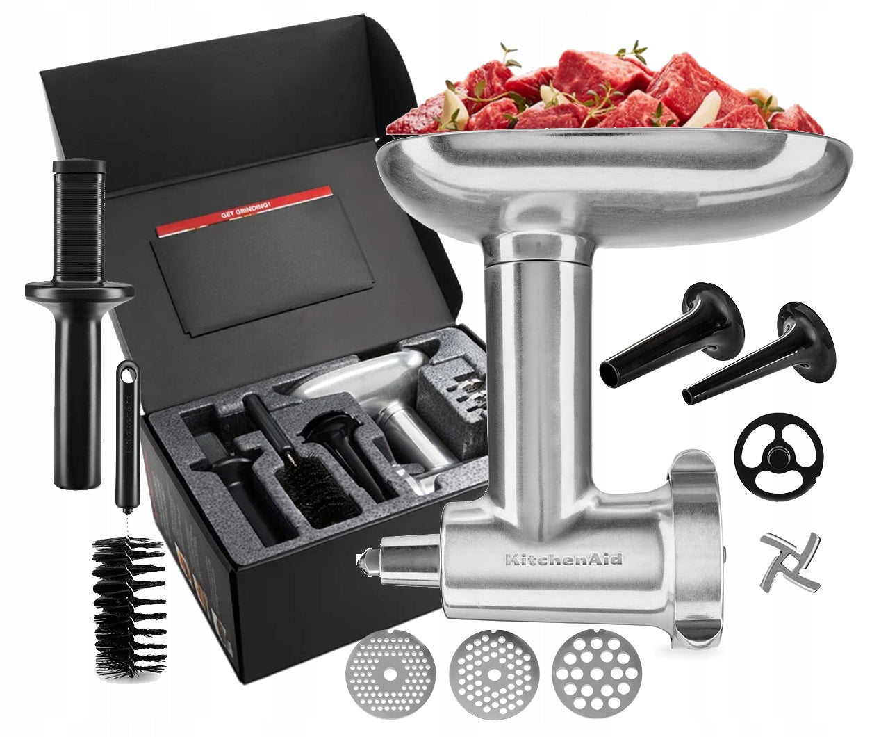 ORIGINAL METAL MEAT GRINDER KITCHENAID 5KSMMGA IN A BOX