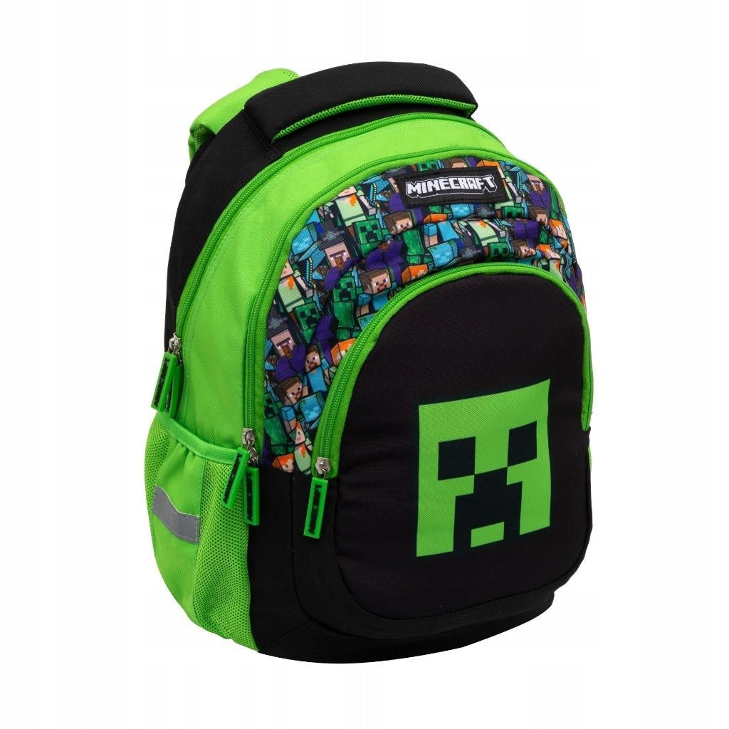 ORIGINAL MINECRAFT BACKPACK SCHOOL BACKPACK IN MINECRAFTA THREE-CHAMBER ASTRA