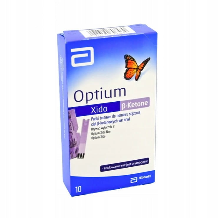 ORIGINAL Optium Xido strips for ketone bodies + FREEBIE