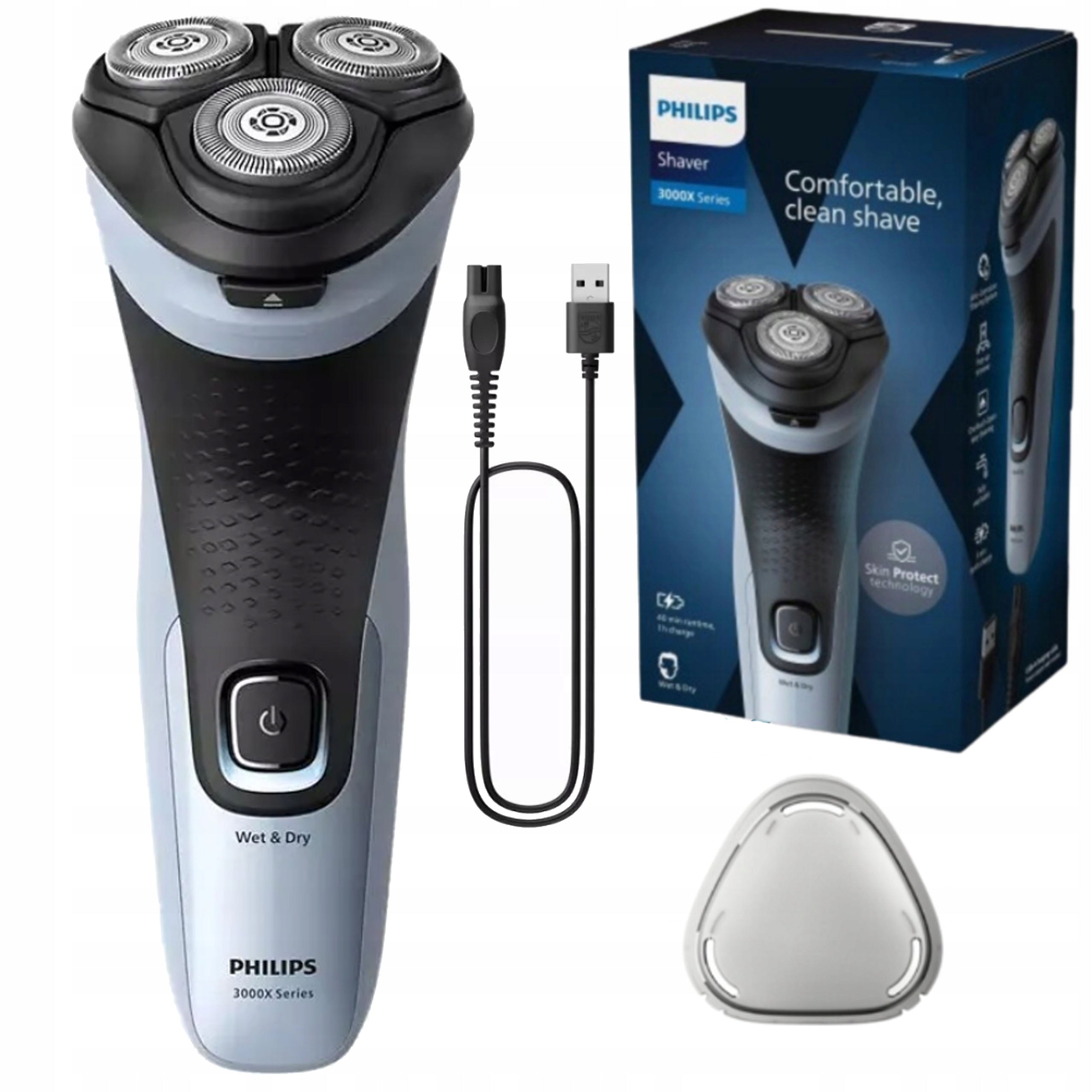 ORIGINAL PHILIPS MEN'S RAZOR HEAD POP-UP TRIMMER WET AND DRY