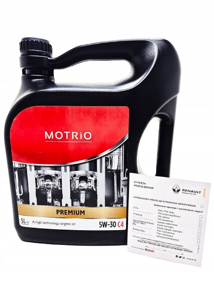 ORIGINAL RENAULT MOTRIO oil 5L RN0720 5W30 DPF