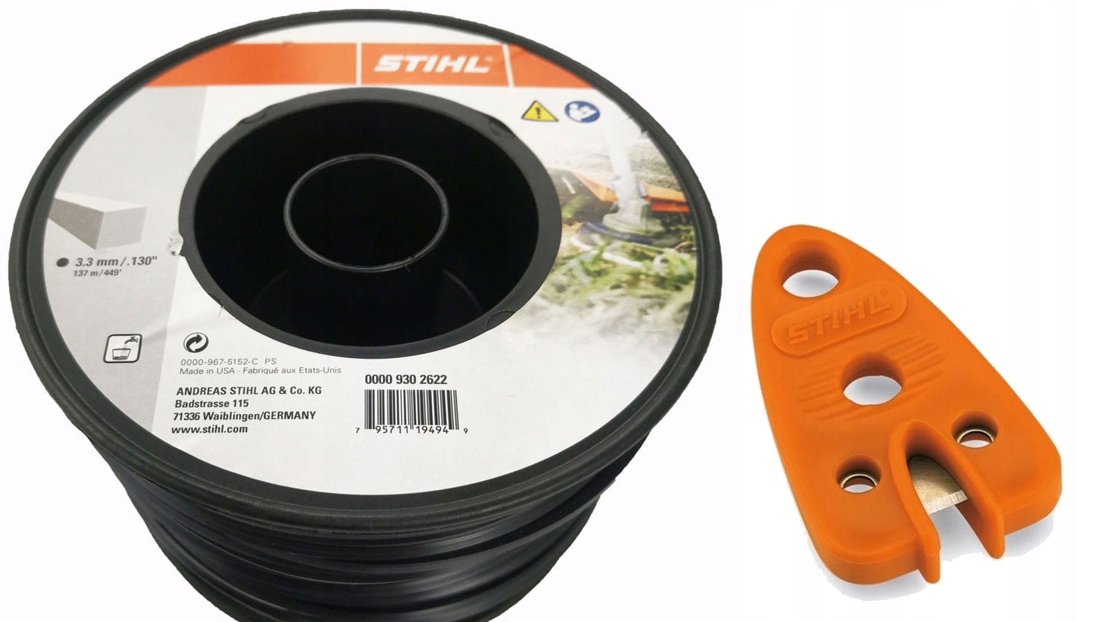 ORIGINAL SQUARE CUTTING LINE STIHL 3,3mm 137m Brand Stihl