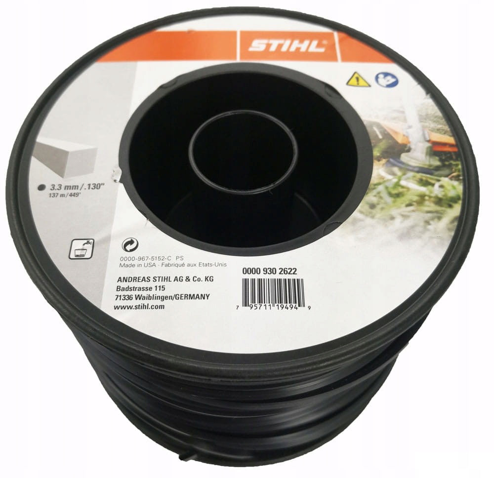 ORIGINAL SQUARE CUTTING LINE STIHL 3,3mm 137m EAN (GTIN) 795711194949