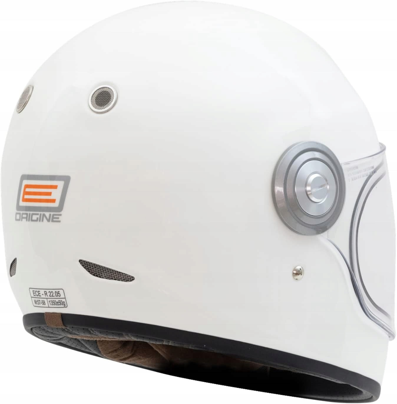 ORIGINE Full Face retro style motorcycle helmet, fiberglass, ECE M Size XL