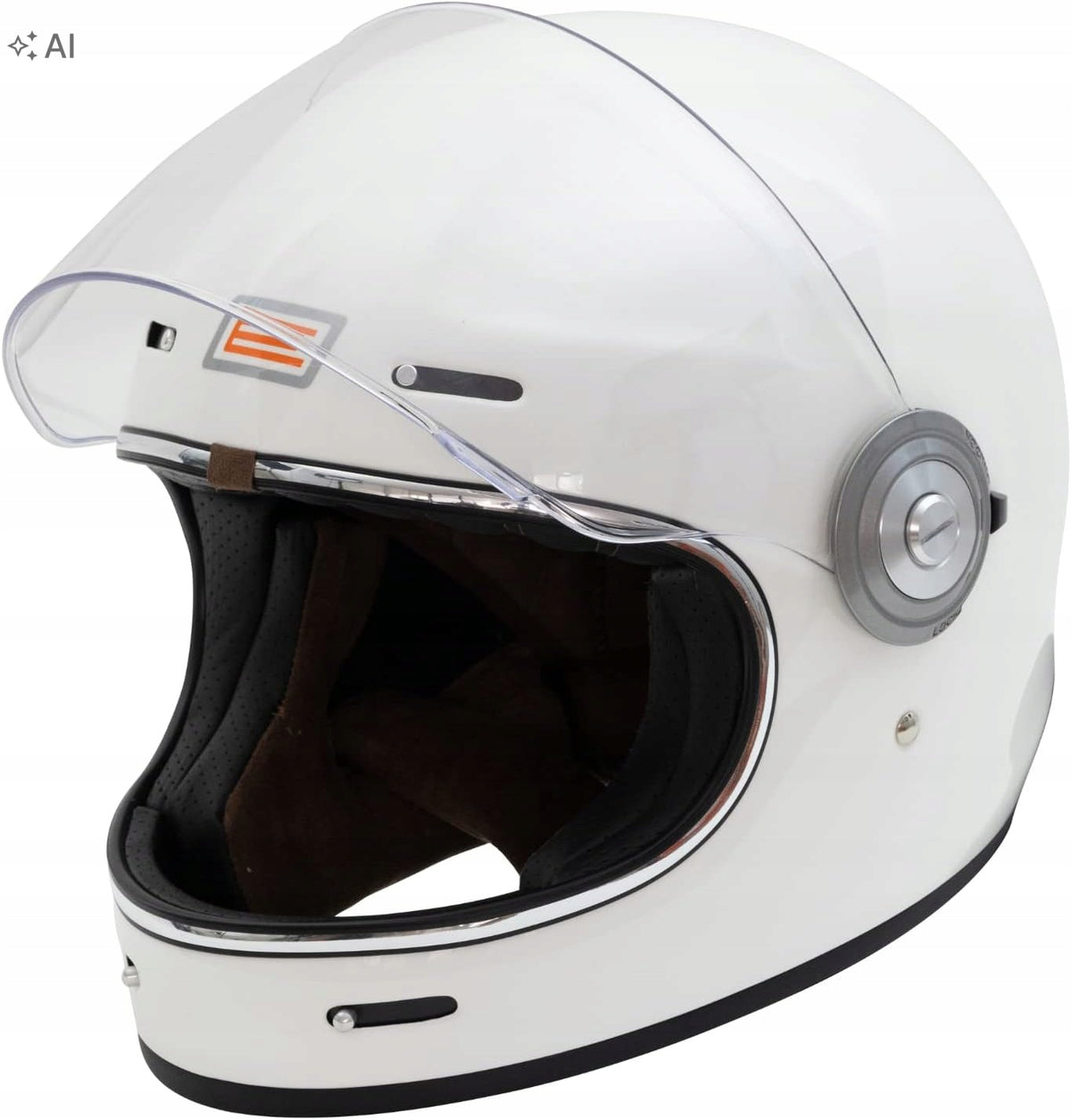ORIGINE Full Face retro style motorcycle helmet, fiberglass, ECE M