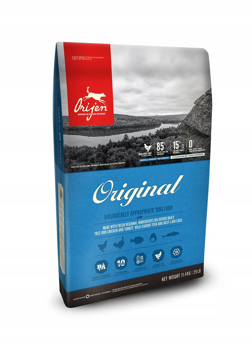 ORIJEN ORIGINAL DOG ​​11.4KG + FREEBIE Packaging status original