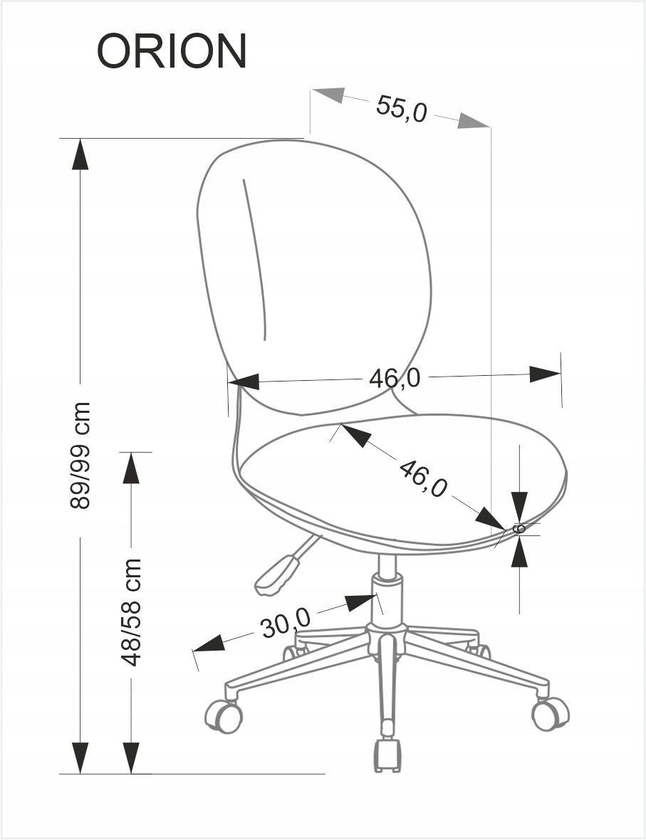 ORION 2 YOUTH SEAT, WHITE - LIGHT PINK halmar EAN (GTIN) 5905248135789