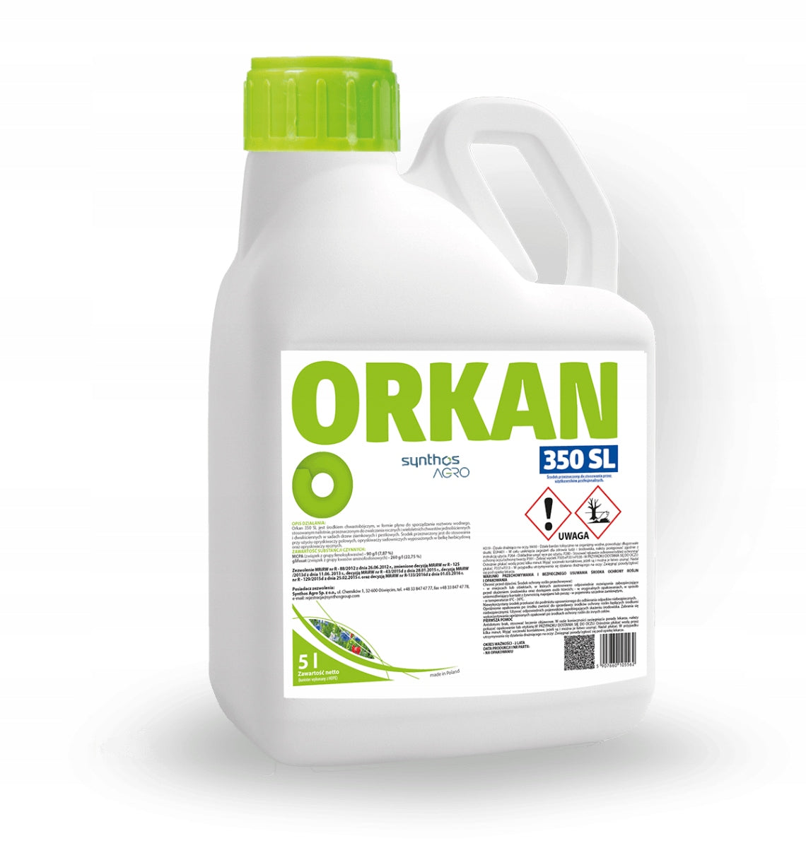 ORKAN 350 SL 5L GLYPHOSATE+ MCPA HERBICIDE REQUIRED PROFX CERTIFICATE.