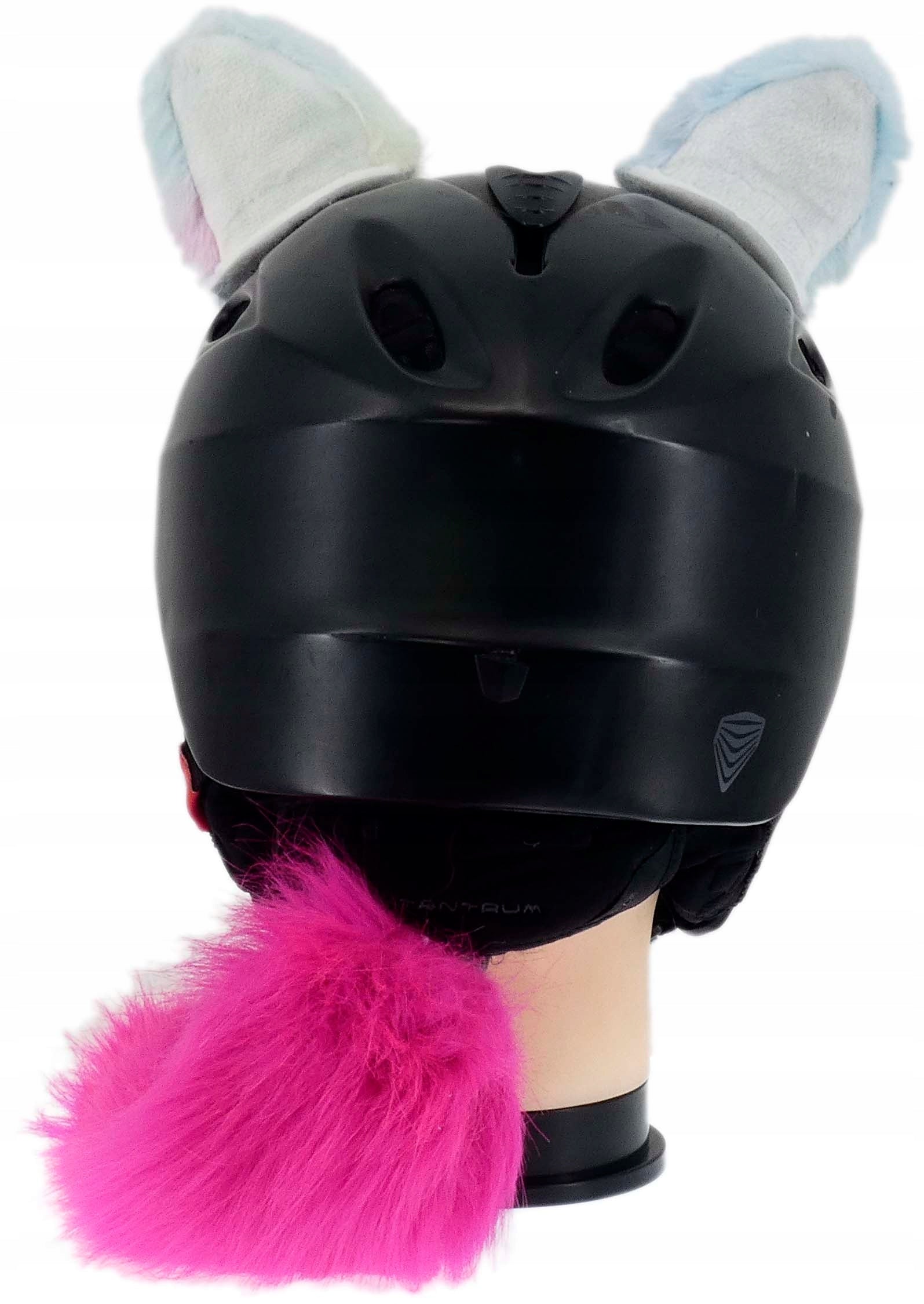 ORNAMENT FOR MOTORCYCLE SKI HELMET VELCRO EARS KITA GLOWING PINK Manufacturer no brand