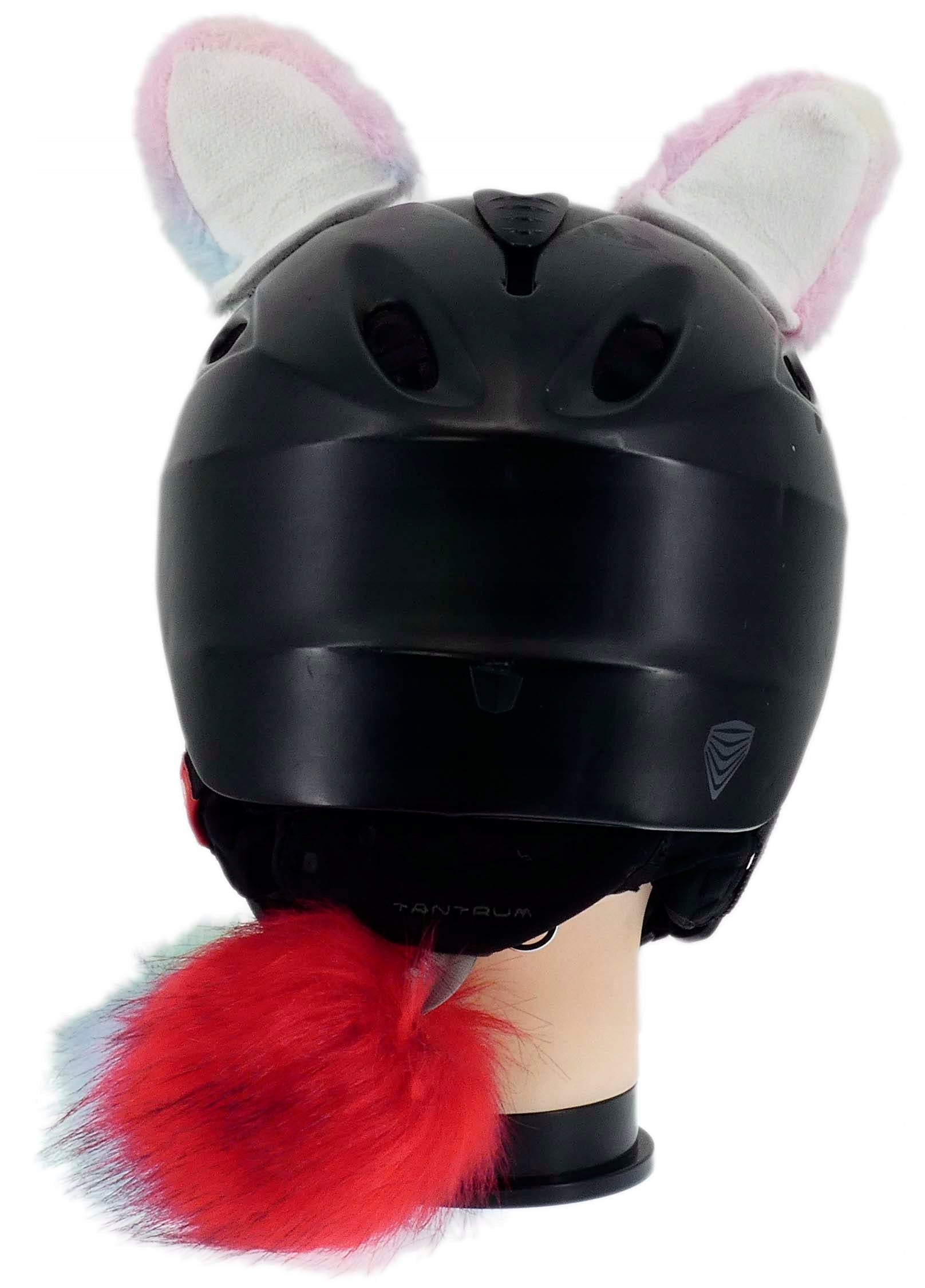 ORNAMENT FOR SKI HELMET VELCRO EARS PINK KITA GLOWING LED COLOR FUR Manufacturer no brand