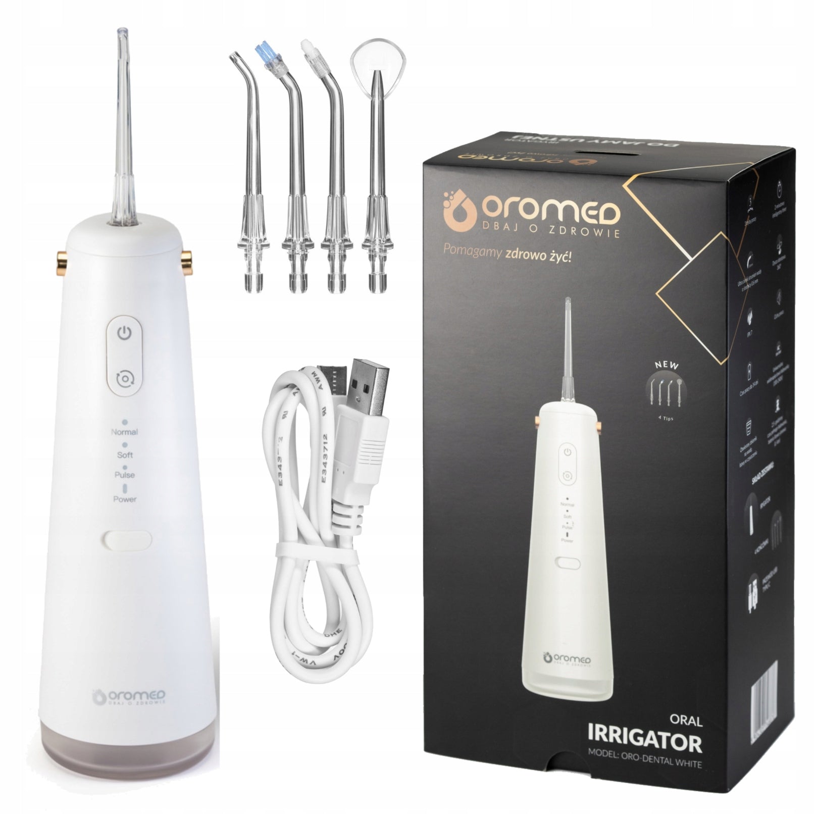 OROMED ORO-DENTAL INTELLIGENT ORAL CLEANING IRRIGATOR WHITE