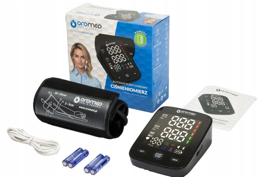OROMED ORO-N13 COMPACT ELECTRONIC SHOULDER BLOOD PRESSURE MONITOR USB/BATTERIES