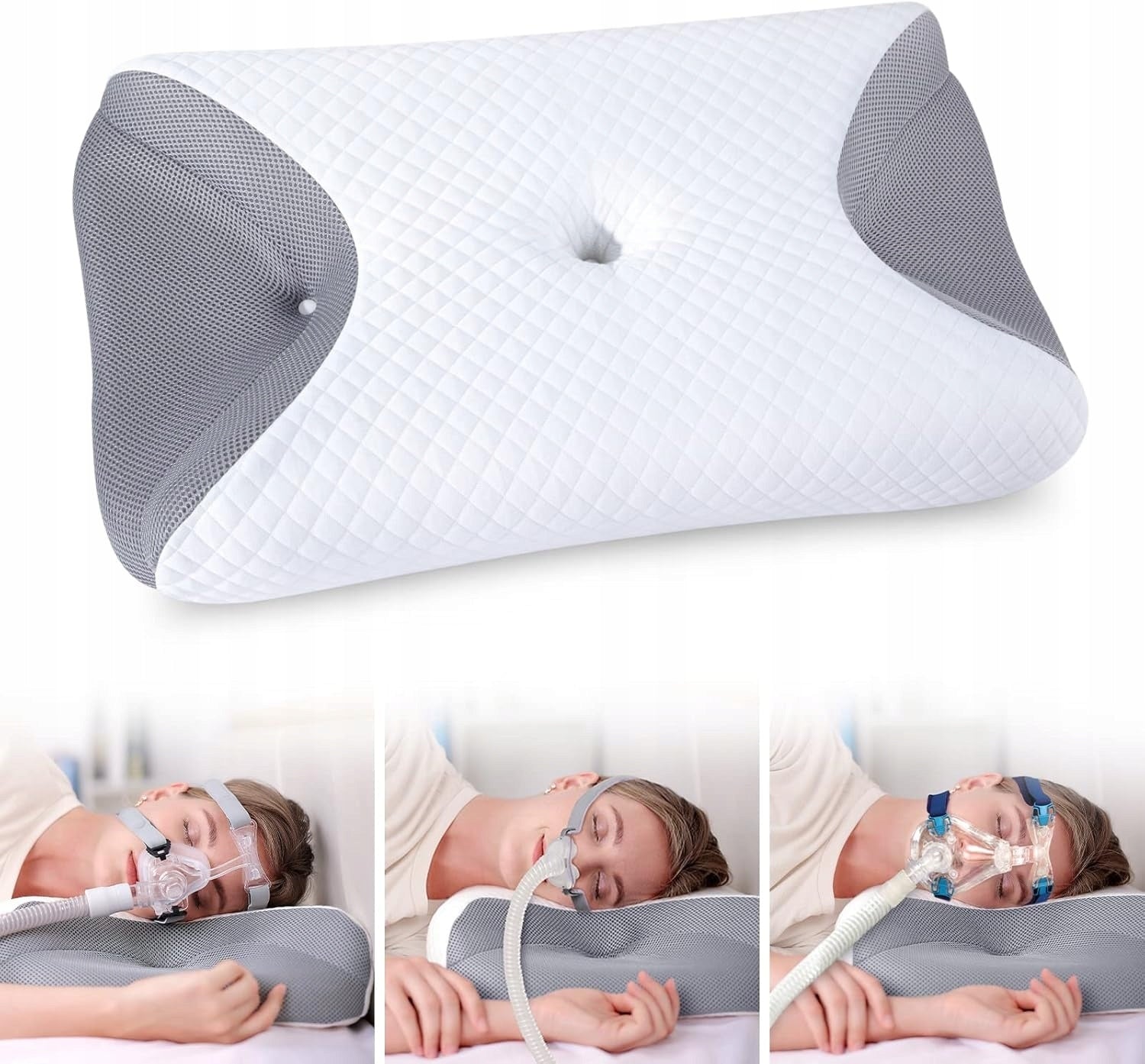 ORTHOPEDIC PILLOW CPAP MEMORY FOAM 65X40CM FOR SIDE SLEEPERS SET Manufacturer POD