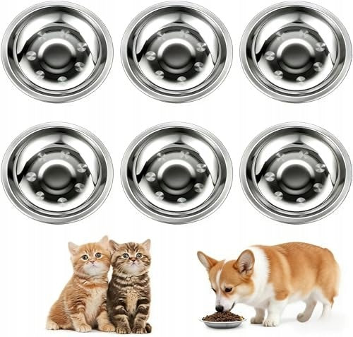 OSDUE SHALLOW CAT BOWLS MUSTACHE FRIENDLY 6 PCS BOWL WITH Packaging status original