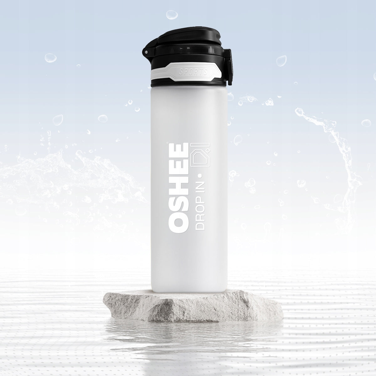 OSHEE DROP IN Tritan 650 ml bottle - BPA free, lightweight, for active people Packaging status original