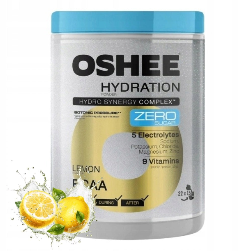 OSHEE HYDRATION POWDER ZERO JAR + BCAA 330 g MUSCLES ENERGY HYDRATION