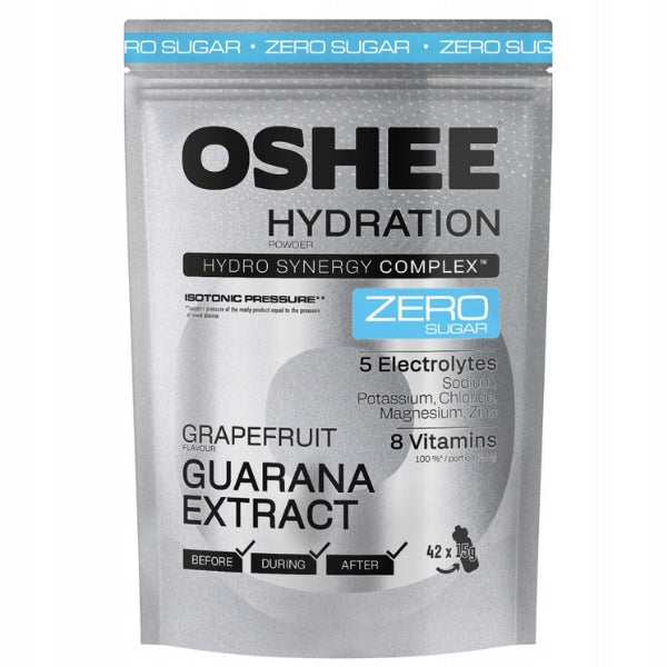 OSHEE Hydration Powder Zero Grapefruit 630 g ISOTONIC ENERGY EFFORT Packaging status original