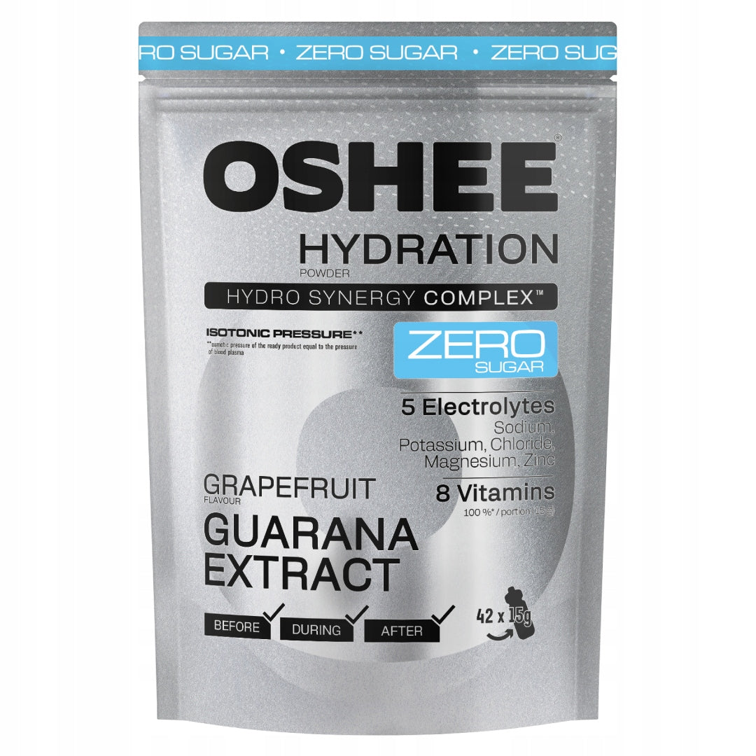OSHEE Hydration Powder Zero Grapefruit 630 g ISOTONIC ENERGY EFFORT