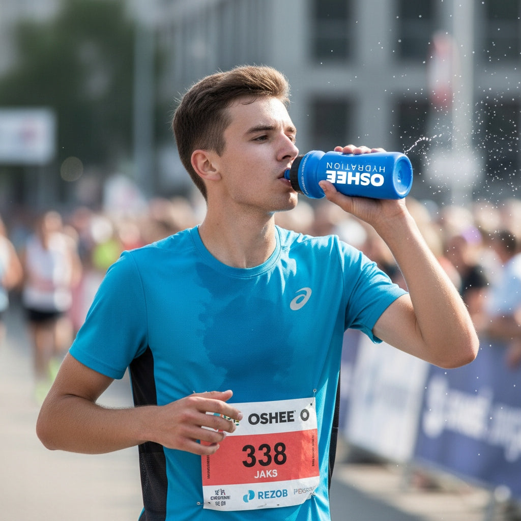 OSHEE Hydration Sports bottle light blue 600 ml BPA free, DEHP free Volume 600 ml