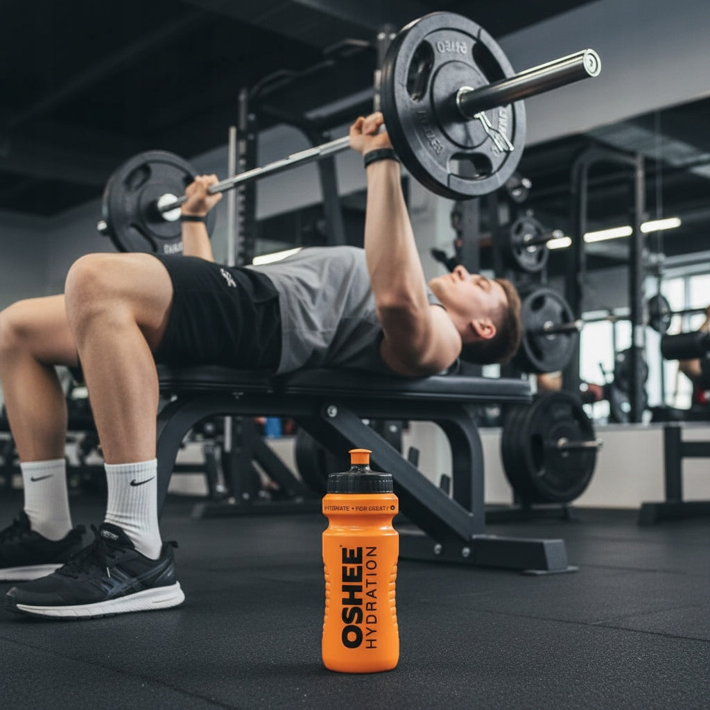 OSHEE Hydration Sports bottle light orange 600 ml BPA free, DEHP free Packaging status original