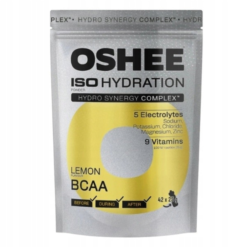OSHEE ISO HYDRATION POWDER DOYPACK + BCAA 1050 g MUSCLES ENERGY METABOLISM Expiration date at least six months from the date of purchase