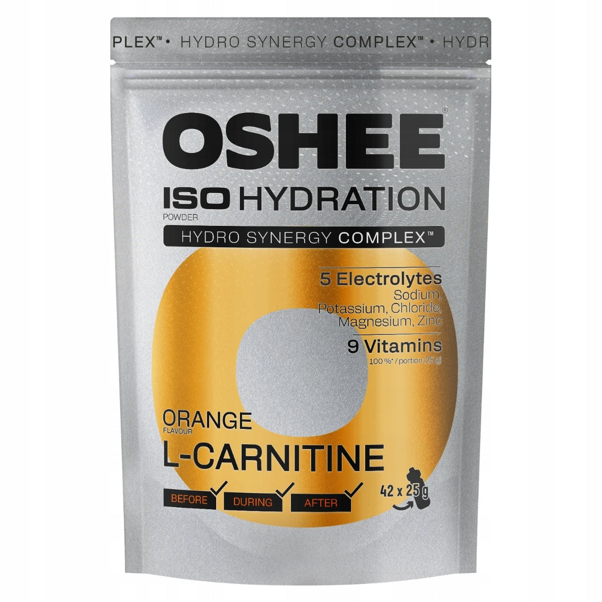 OSHEE ISO Hydration Powder Orange 1050 g L-Carnitine Isotonic Vitamins