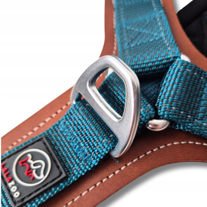 OSLO guard dog harness STRONG solid PREMIUM Lalazoo BLUE M Packaging status original