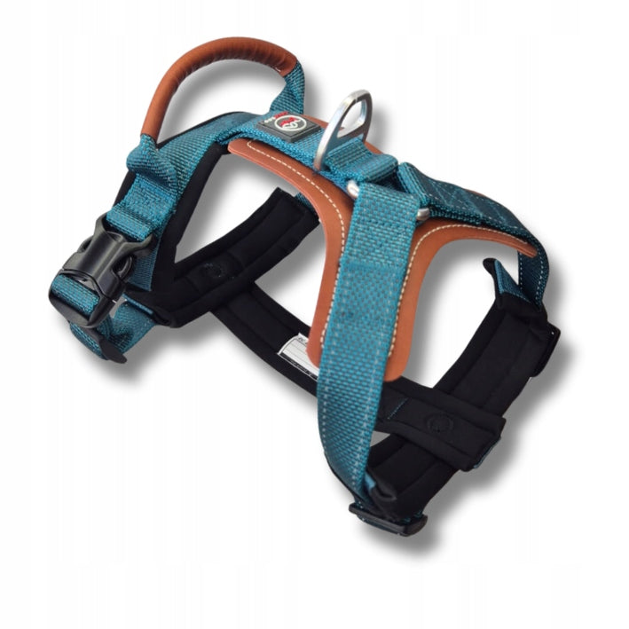OSLO guard dog harness STRONG solid PREMIUM Lalazoo BLUE XL Size XL