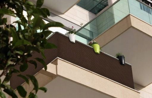 Balkon- und Zaunabdeckband, 0,9 m x 3 m, cremefarben 