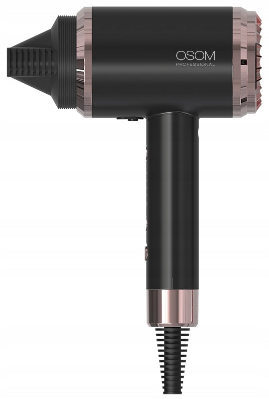 OSOM Professional Black Hair Dryer OSOM6800BLHD, Black