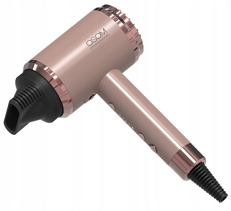 OSOM Professional Rose Gold Hair Dryer OSOM6800RGHD, Packaging status original