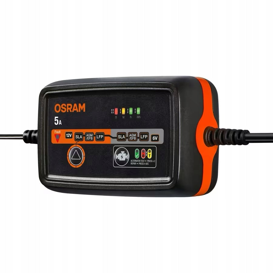 OSRAM BATTERYcharge 1005 - intelligent rectifier 5 A, 6/12 V, 4-120 Ah