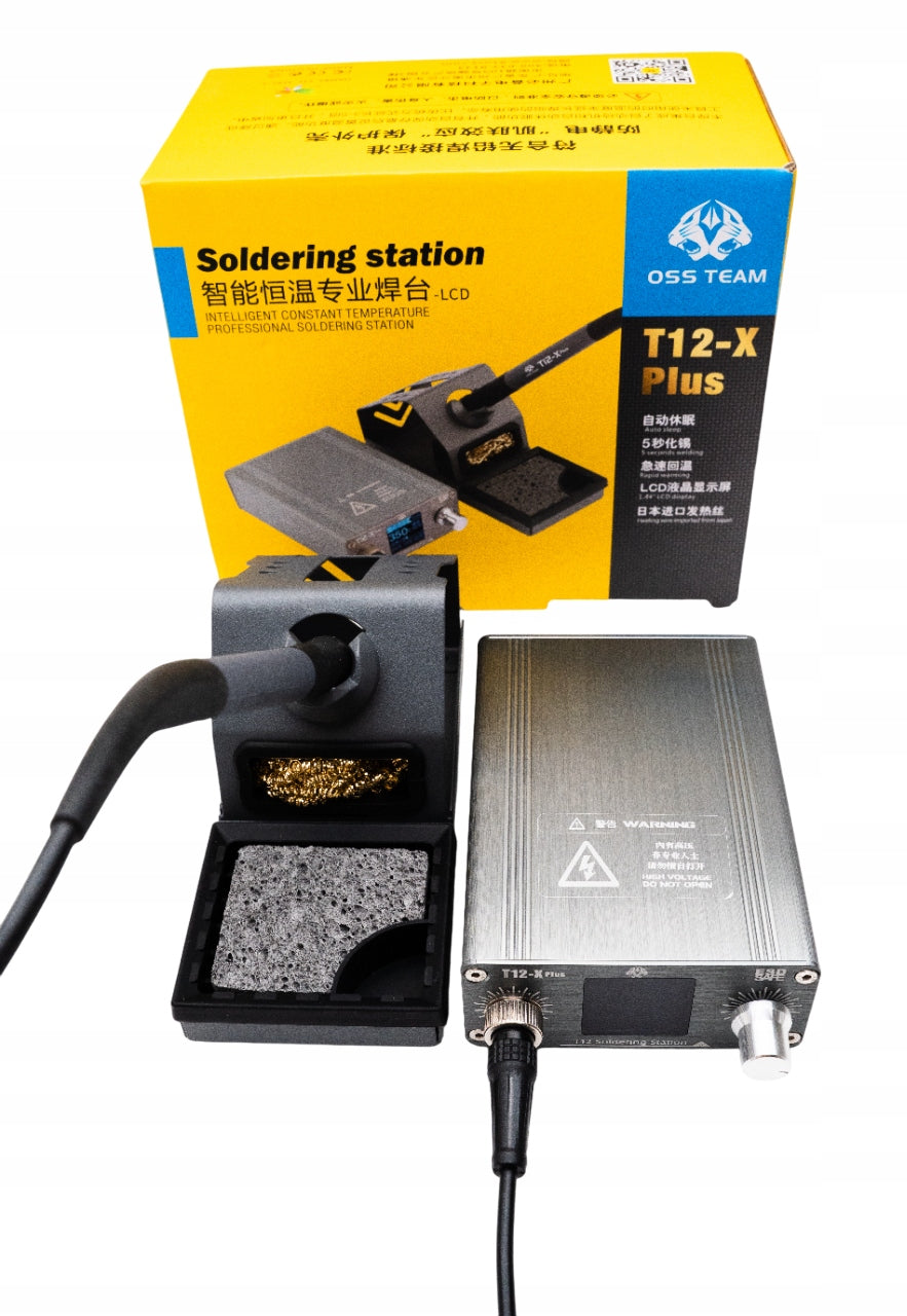 OSS T12-X PLUS Soldering Station | 72W | Digital Soldering Iron + T12-BLS TIP Manufacturer code T12-X Plus
