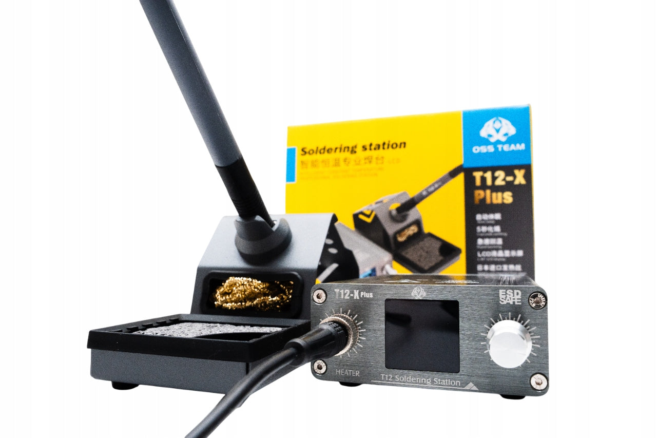 OSS T12-X PLUS Soldering Station | 72W | Digital Soldering Iron + T12-BLS TIP