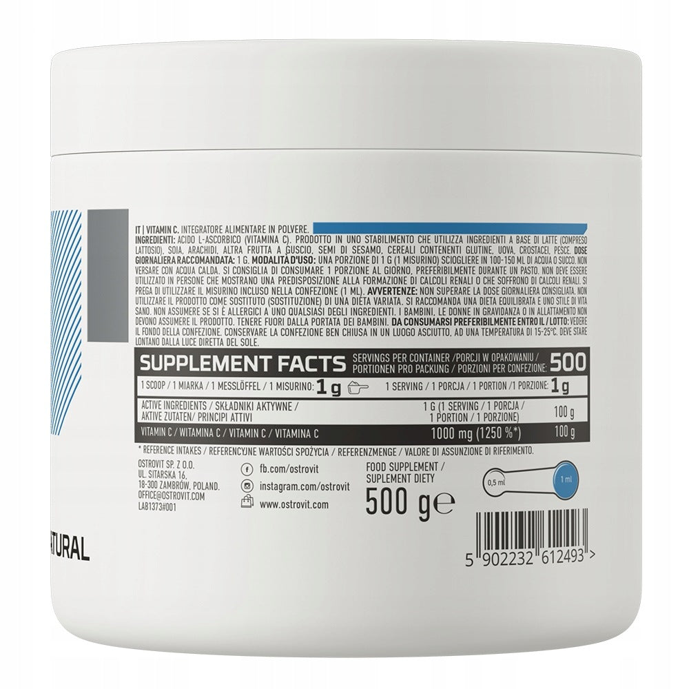 OSTROVIT 100% Vitamin C - natural flavour (500 g) Weight 500 g