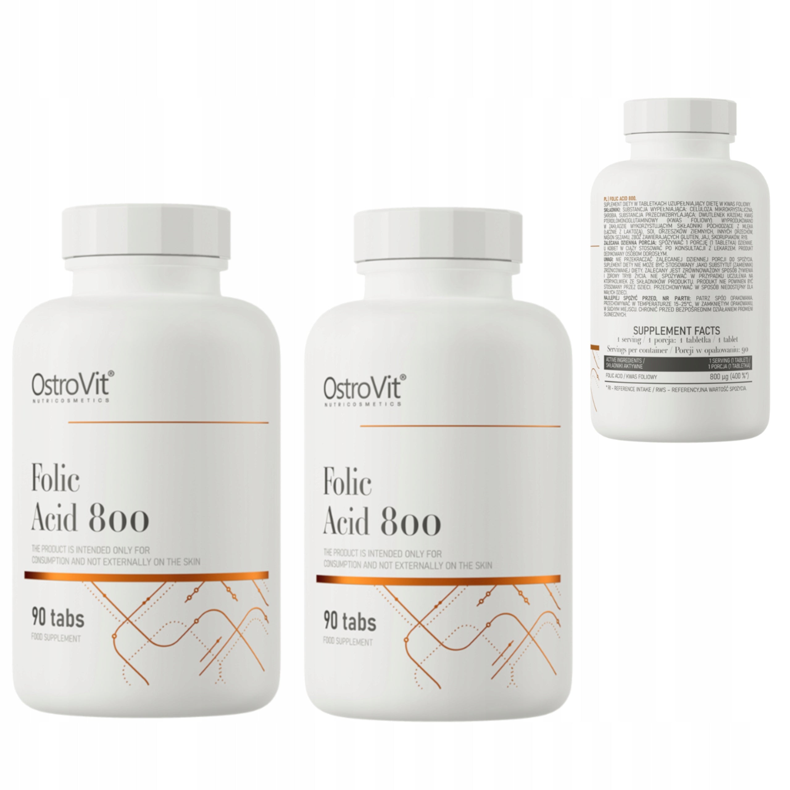 OSTROVIT FOLIC ACID 800 180 t. STRONG FOLIC ACID VITAMIN B9 PREGNANCY FOLATES
