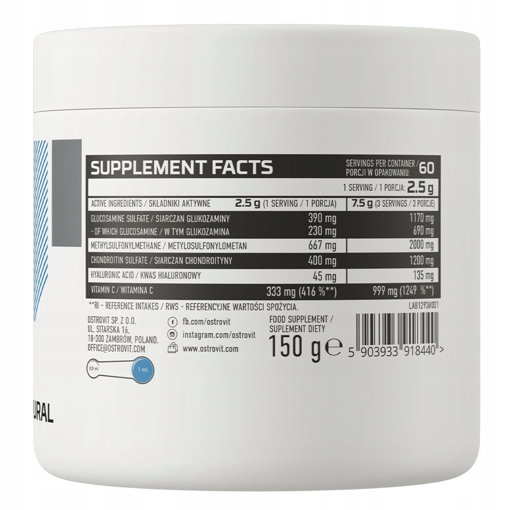 OSTROVIT Glucosamine + MSM + Chondroitin (150 g) Weight 150 g