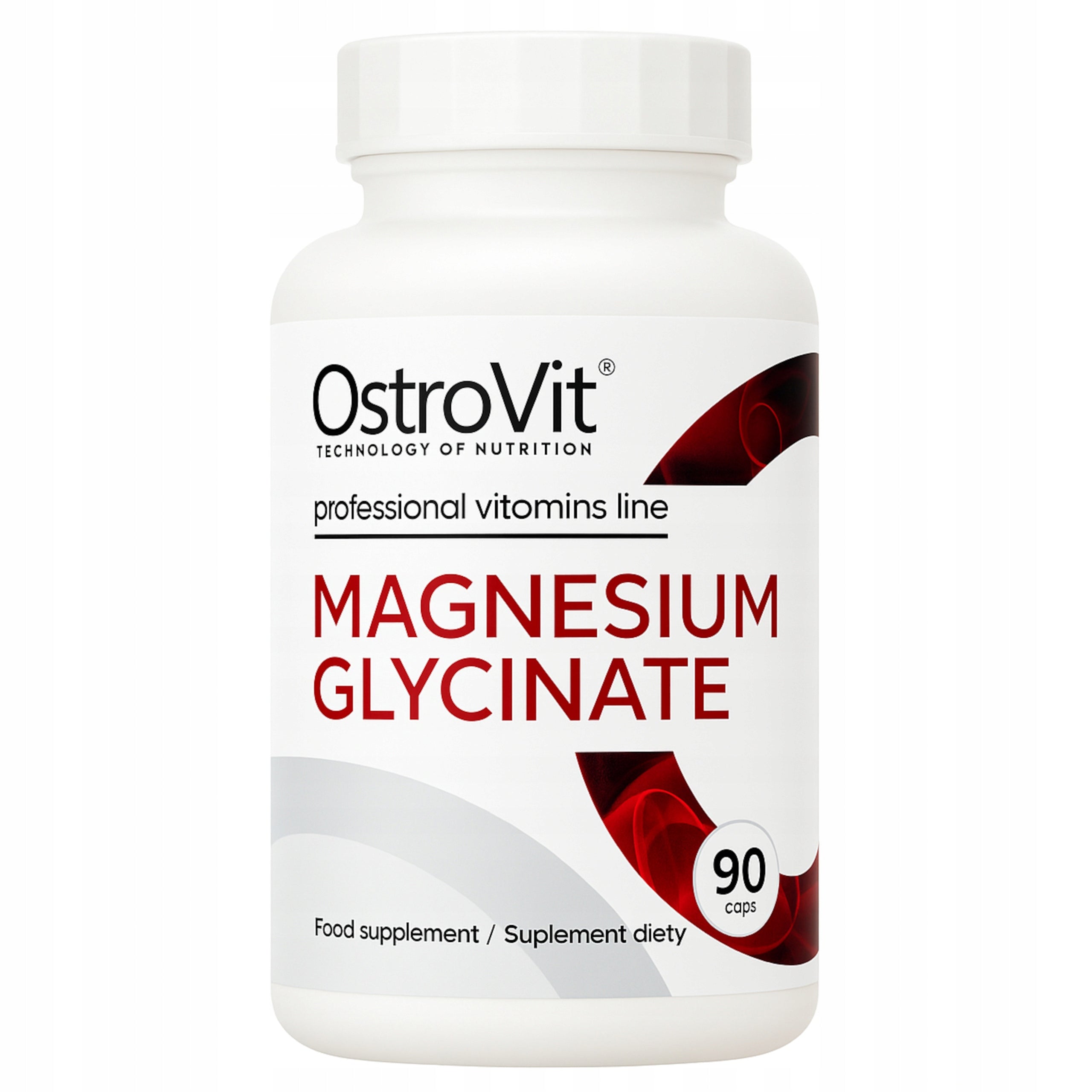 OSTROVIT MAGNESIUM GLYCINATE CHELAT 90 CAP. CRAMPS FATIGUE REGENERATION SLEEP