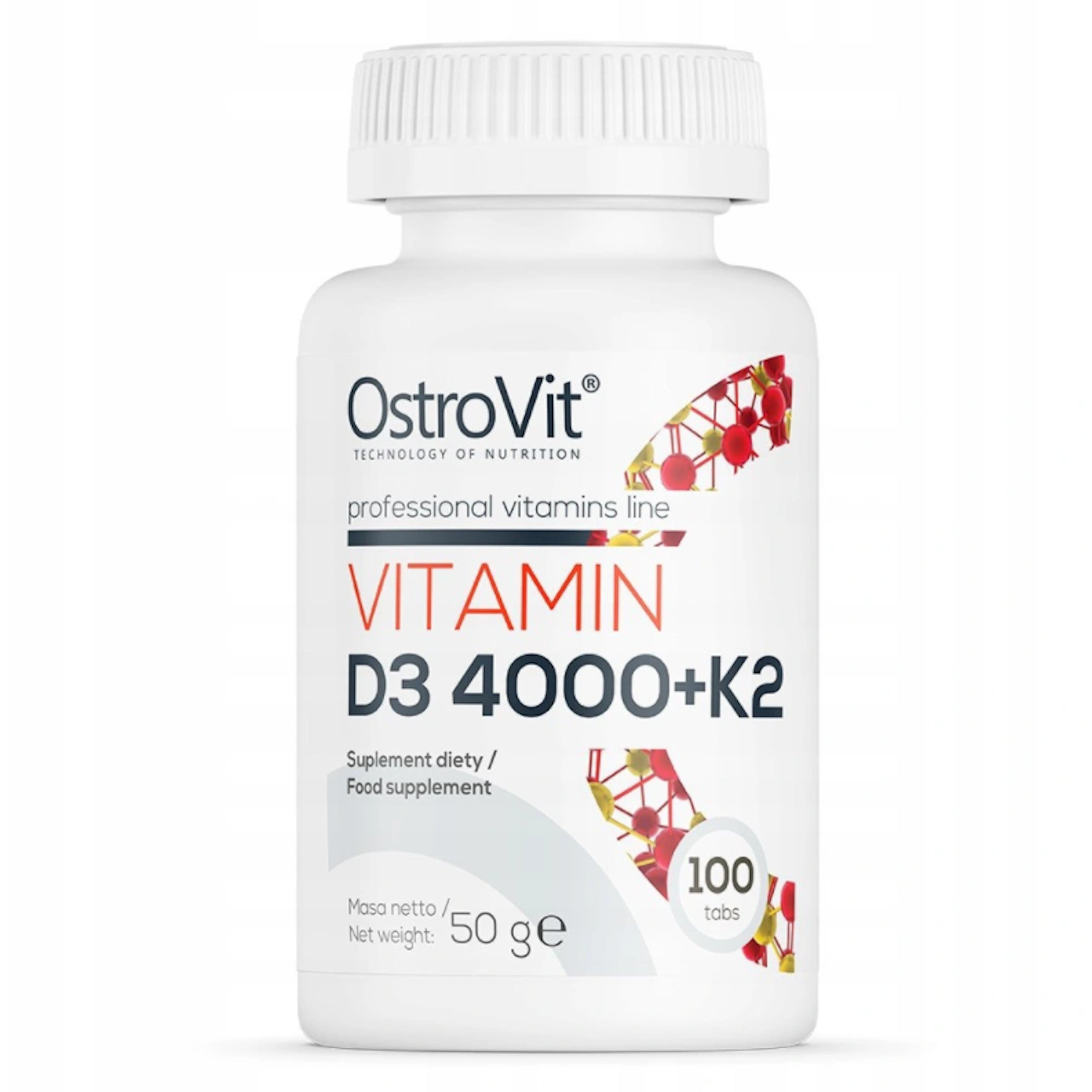 OSTROVIT VITAMIN D3 4000IU + K2 100 Table K2MK-7