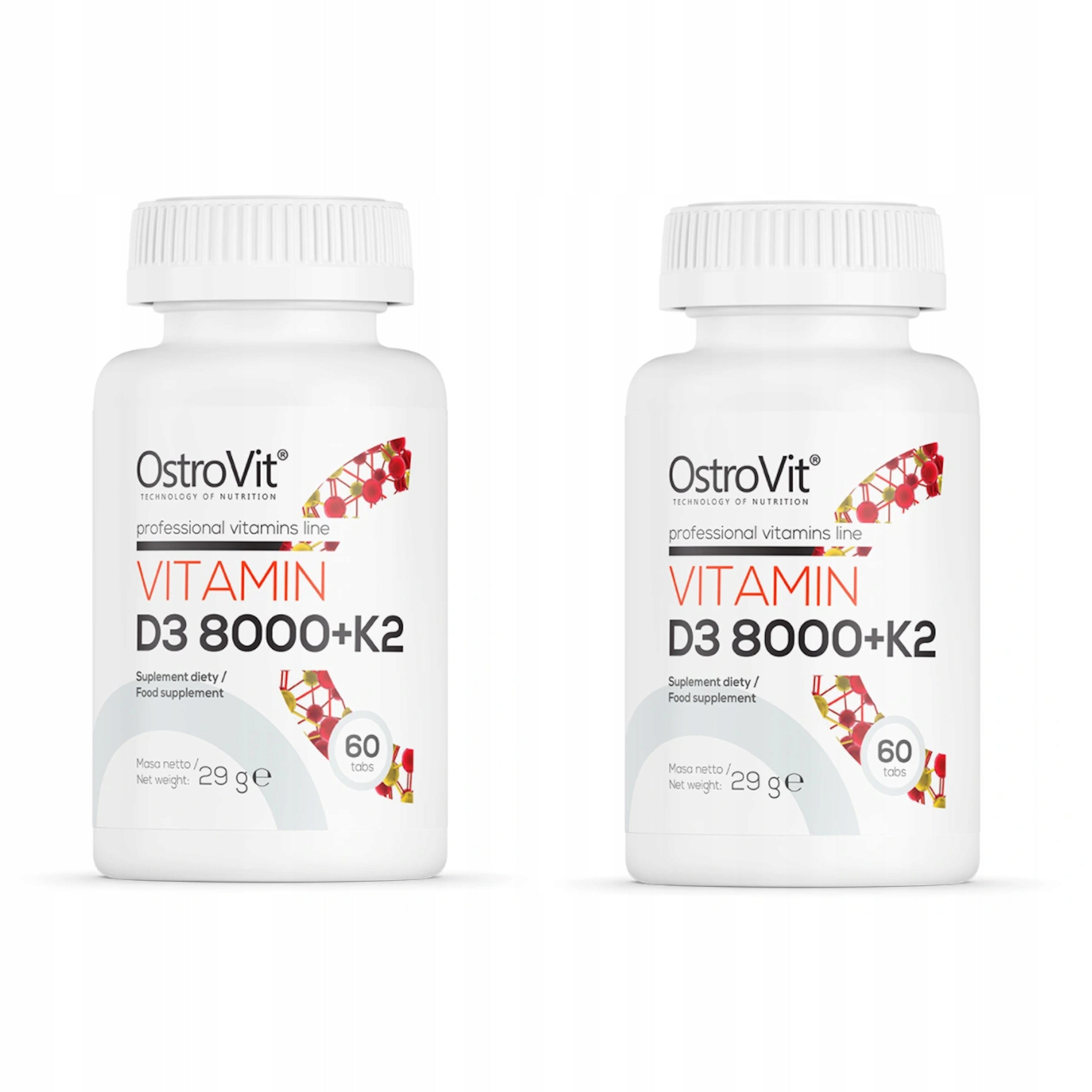 OSTROVIT VITAMIN D3 8000IU + K2 120 t BONES JOINTS