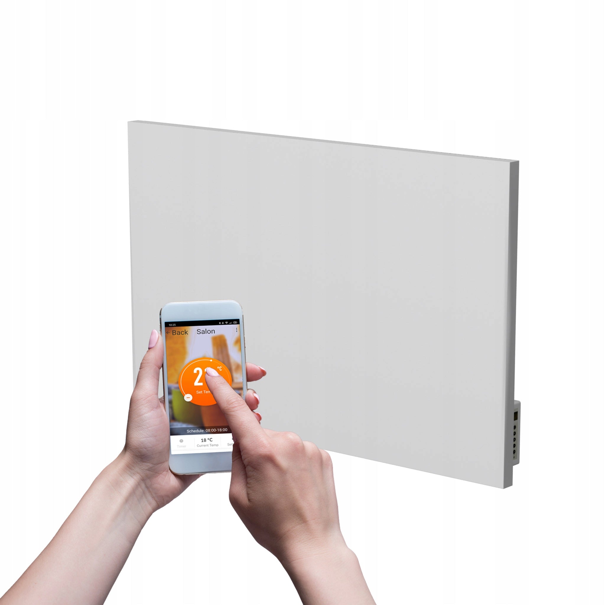 Infrarot-Heizpaneel Wifi Termofol SWT700, an der Wand, Stahl, 500 W, IP44, 60x85 cm, 14m2 